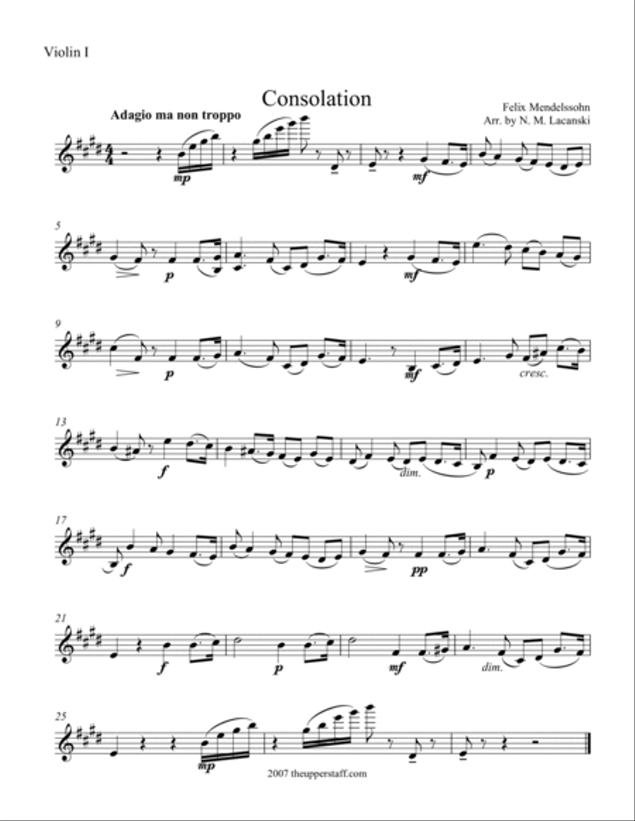 Consolation String Orchestra scores gallery preview page 5