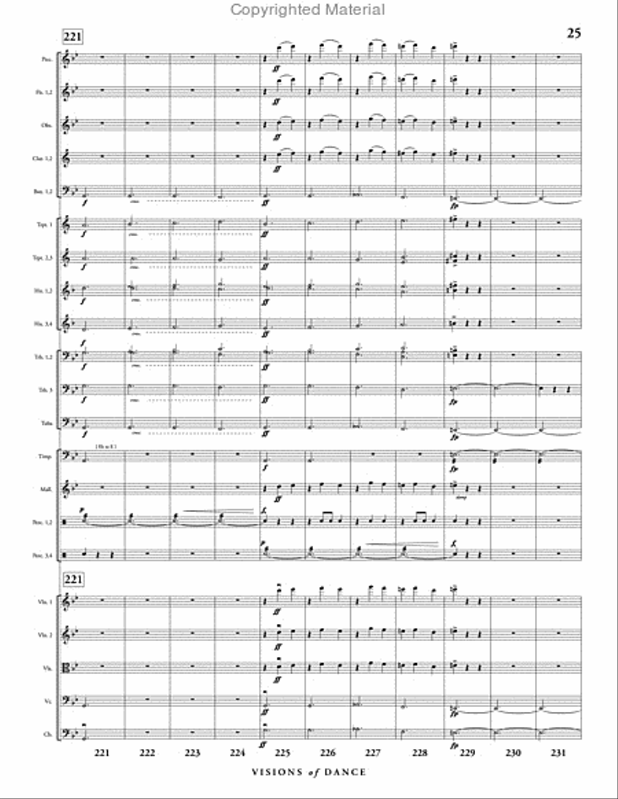 Visions of Dance Full Orchestra scores gallery preview page 26