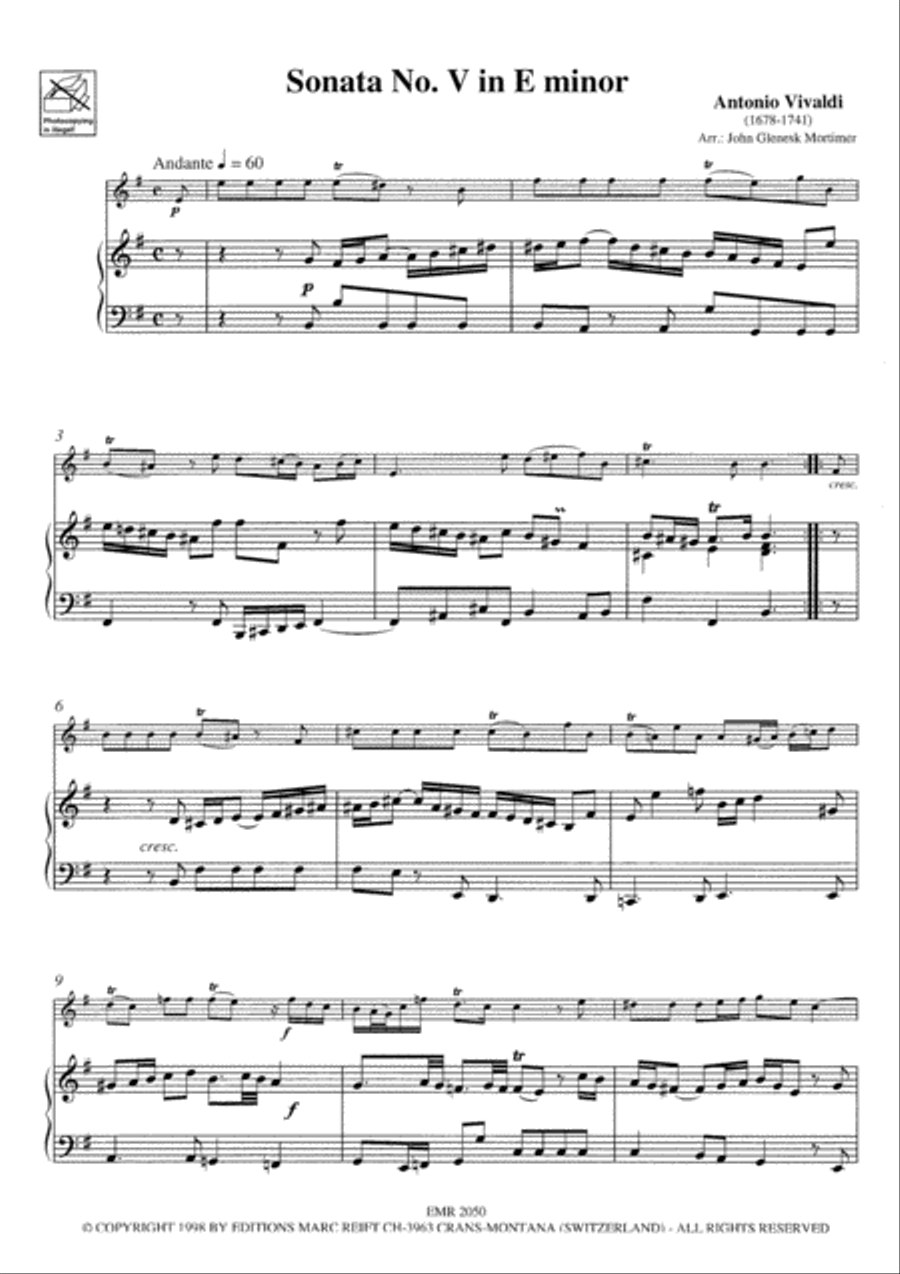 <br>Sheet music extract