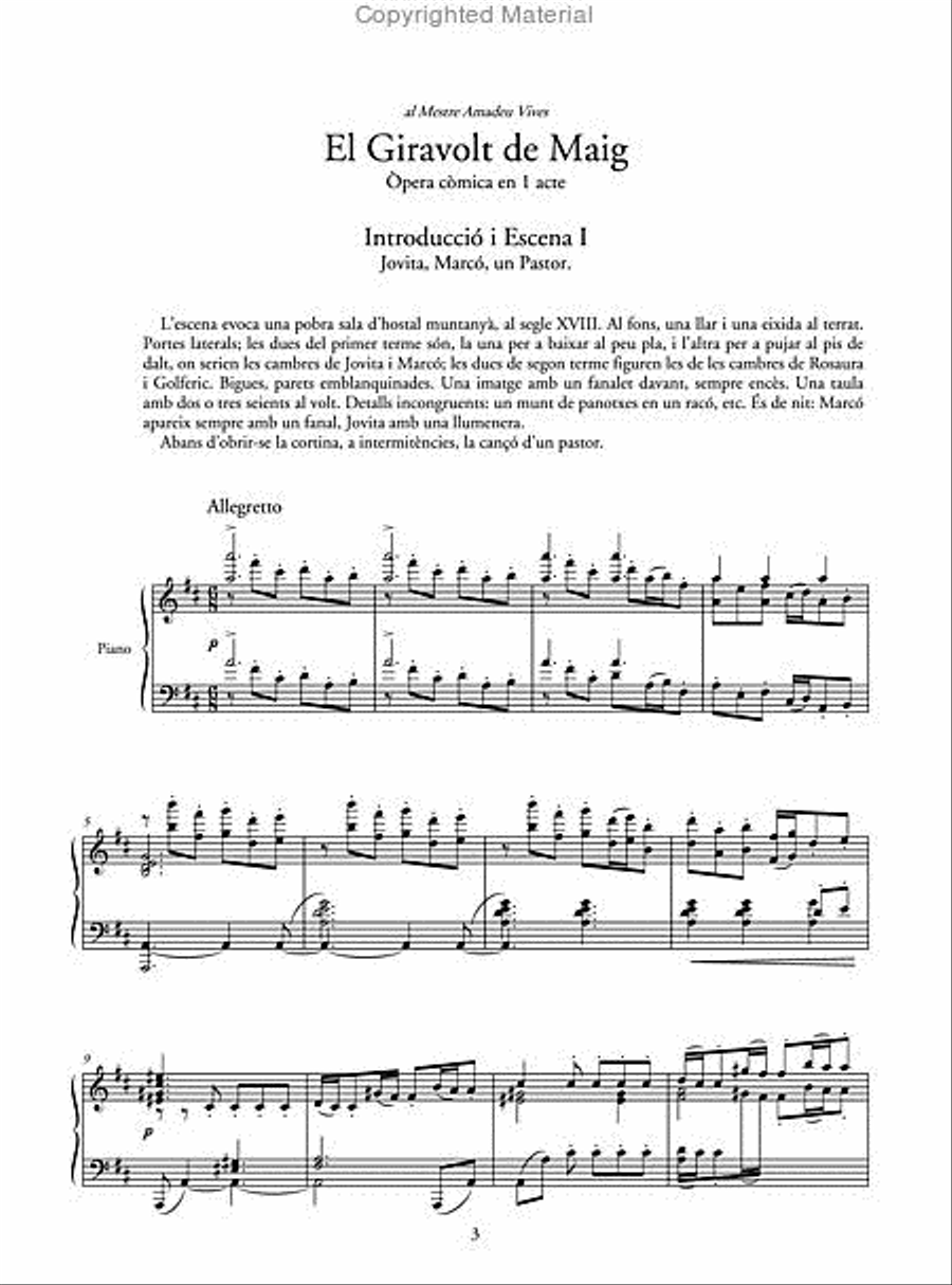 El giravolt de maig (reducció per a veus i piano) Piano scores gallery preview page 2
