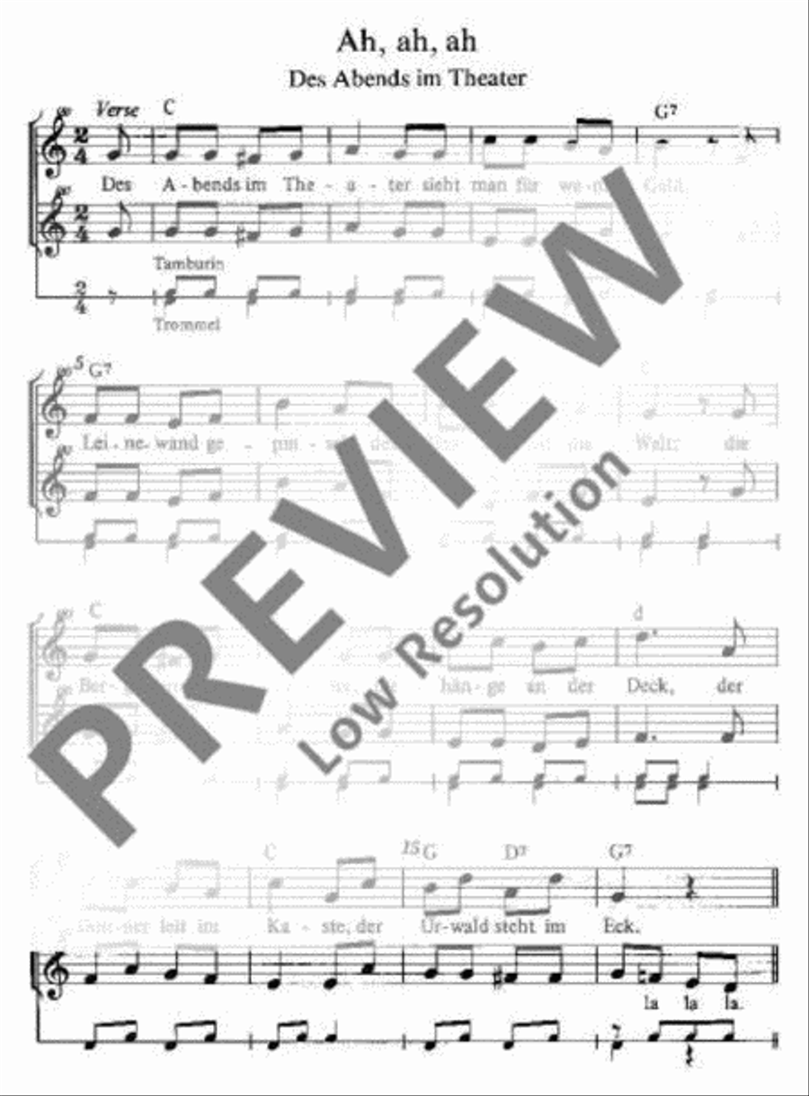 Ah, ah, ah Ah, ah, ah Soprano Recorder scores gallery preview page 2