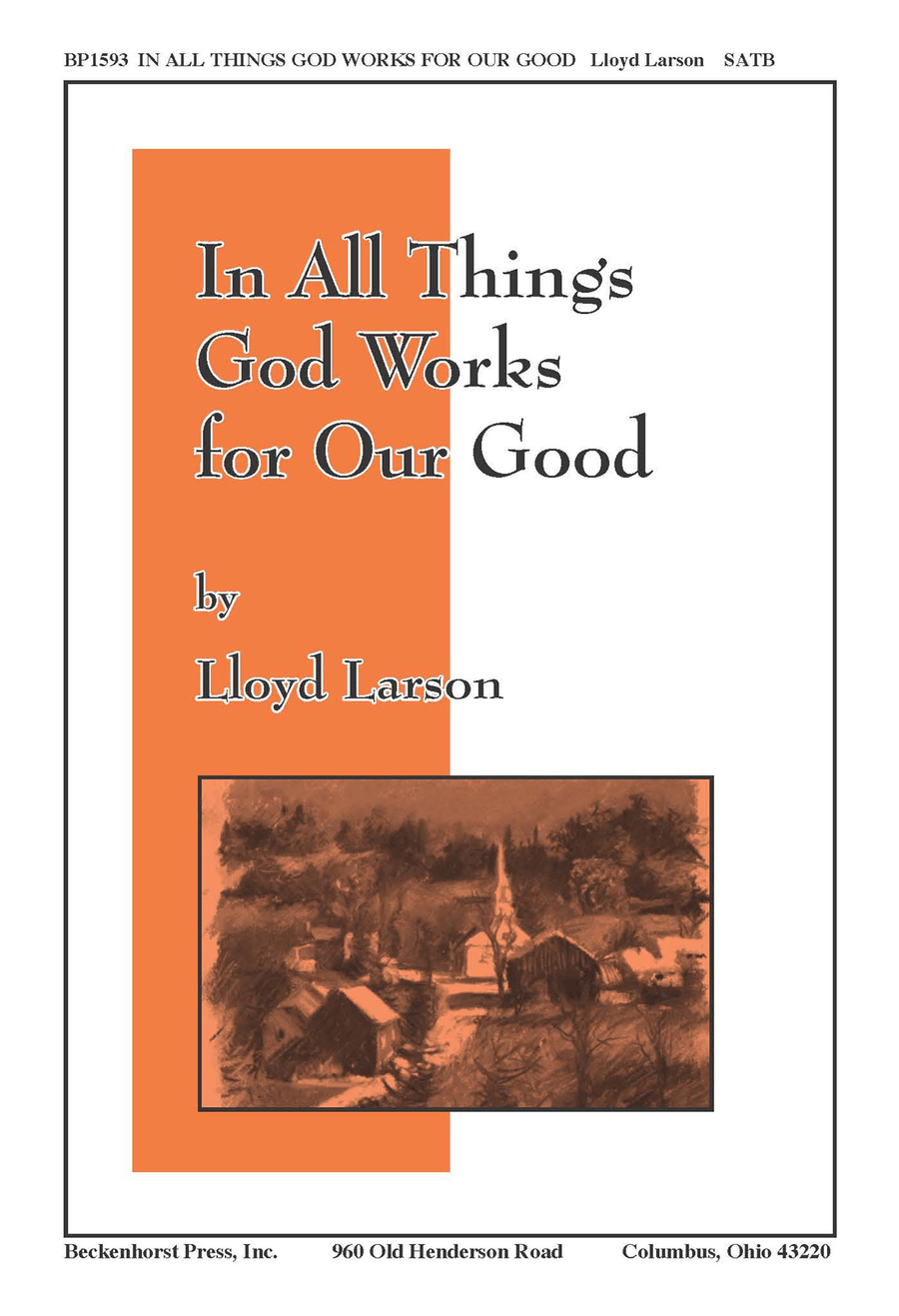 In All Things God Works for Our Good 4-Part scores gallery preview page 1
