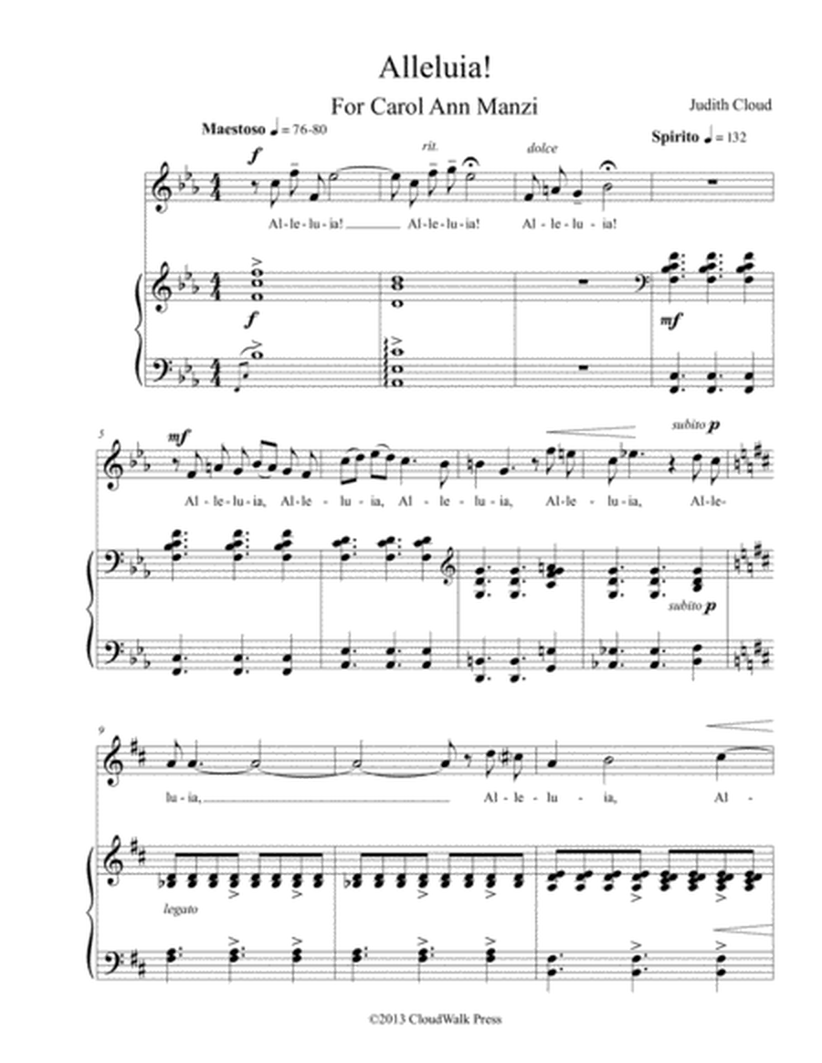 Alleluia for soprano and piano