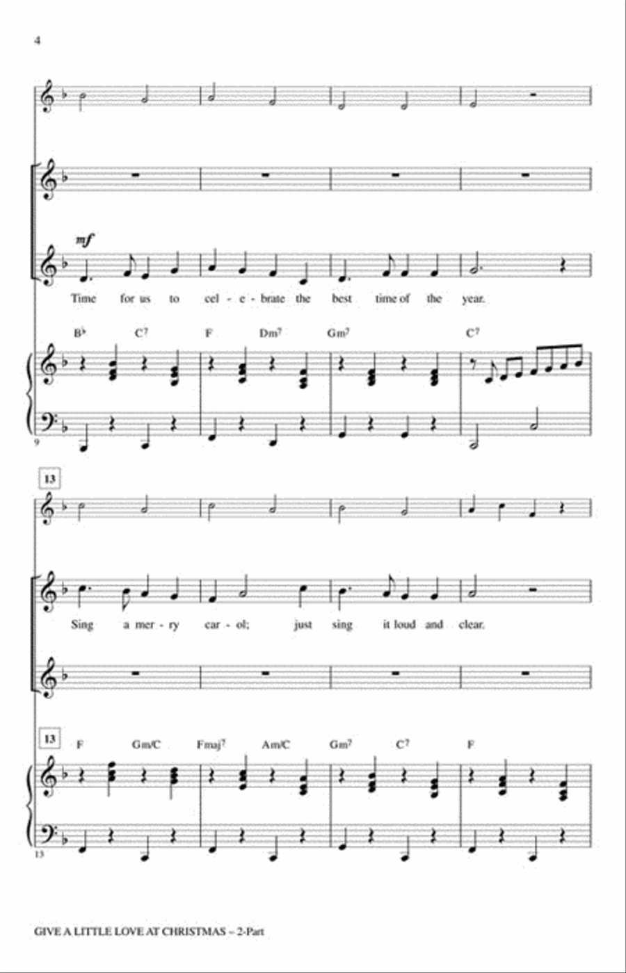 Give a Little Love at Christmas 2-Part scores gallery preview page 3