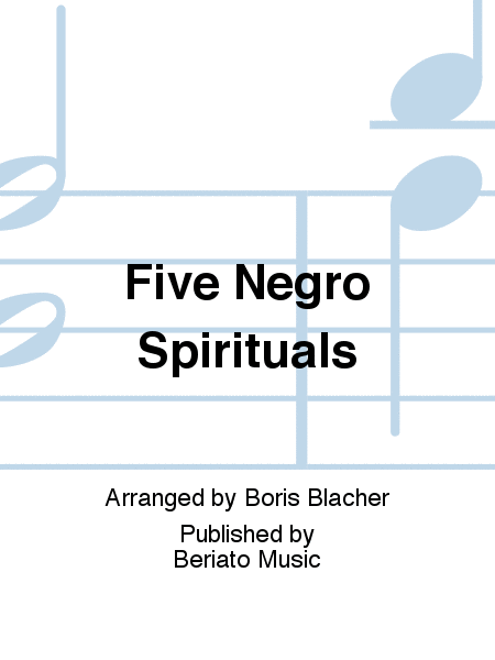 Five Negro Spirituals