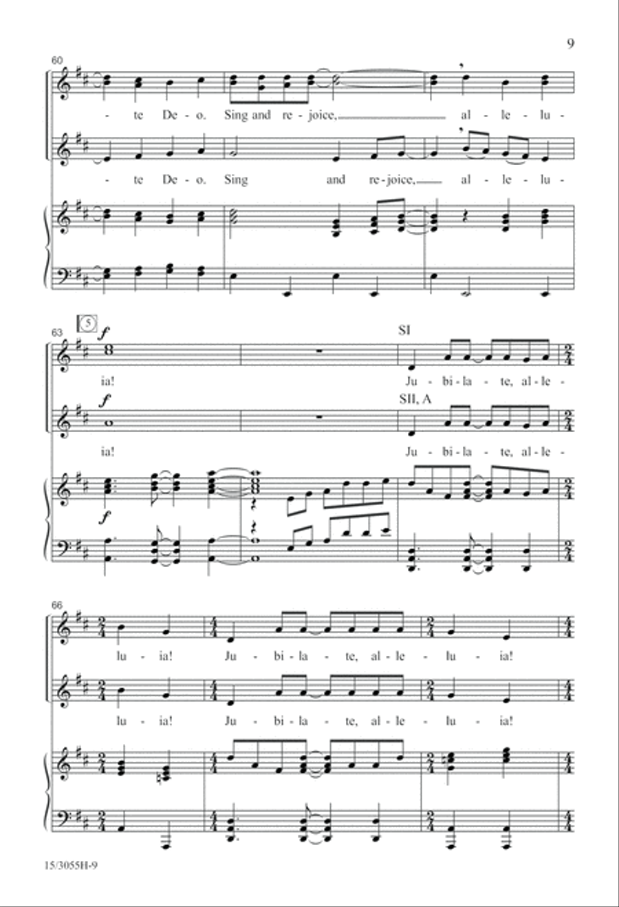 Jubilate, Alleluia! Jubilate, Alleluia! SSA scores gallery preview page 10