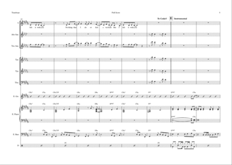 Teardrops Trombone scores gallery preview page 5