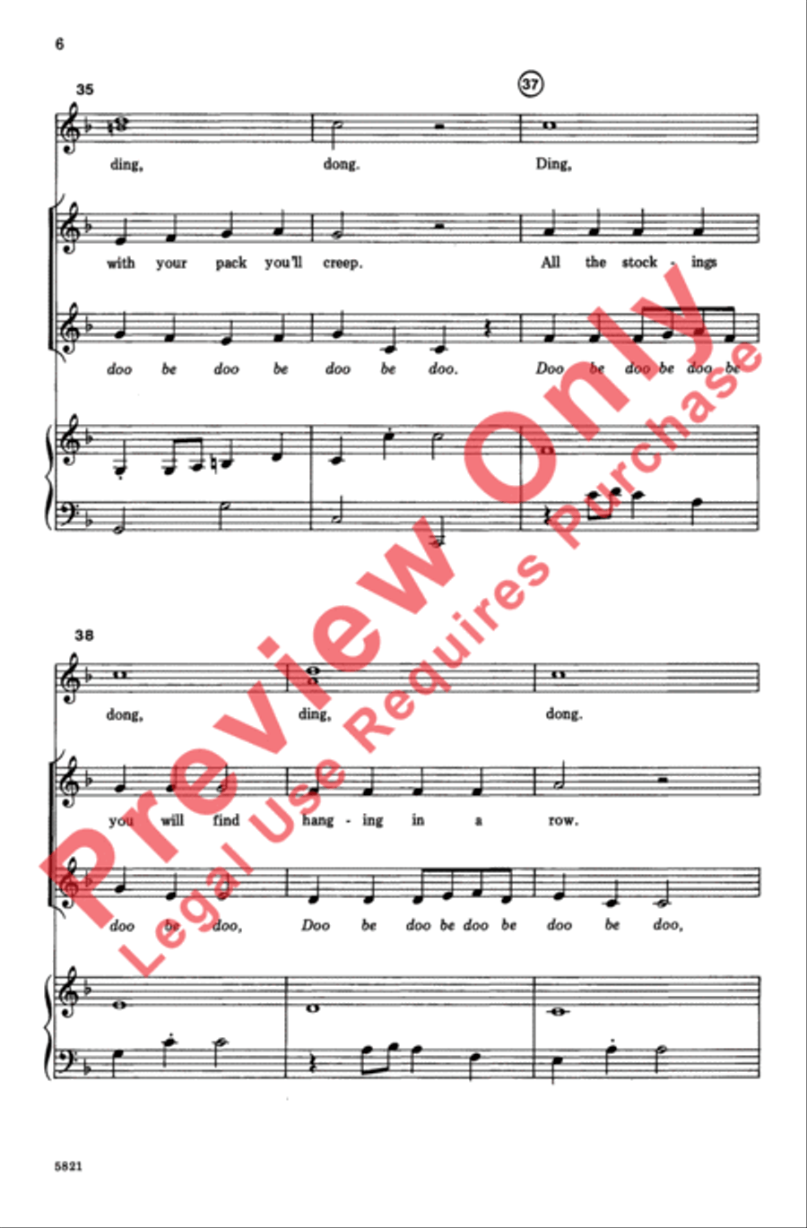St. Nick at Night (Jolly Old St. Nicholas) 2-Part scores gallery preview page 6