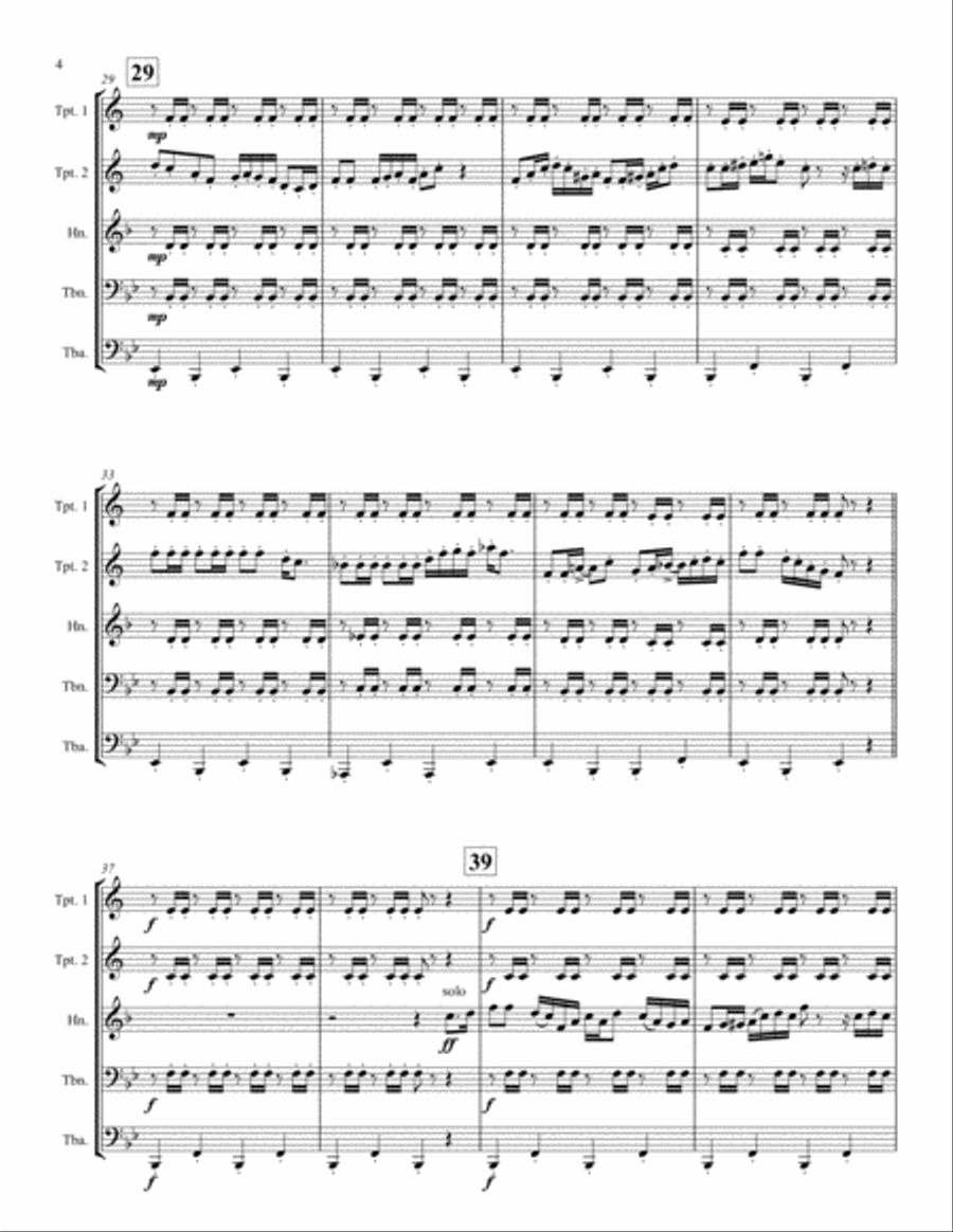 Yakety Sax Brass Ensemble scores gallery preview page 4