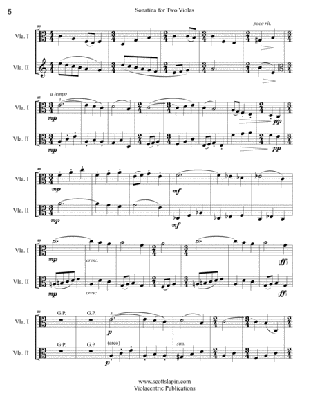Four Duos for Two Violas Book 2 (Incl: Sonatina, Prelude, Ballade, Yizkor)