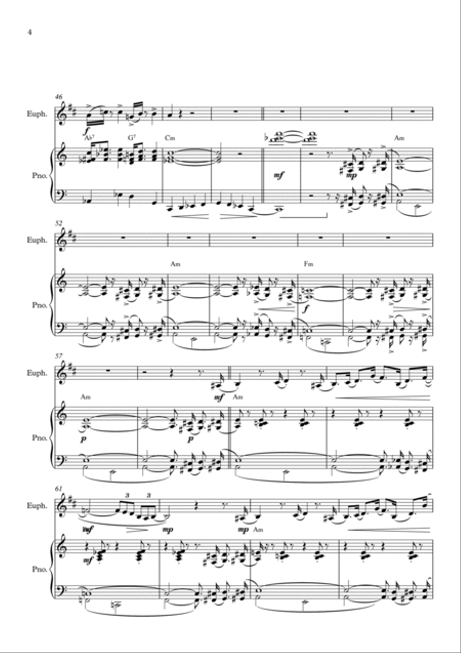 The Pink Panther Euphonium scores gallery preview page 4