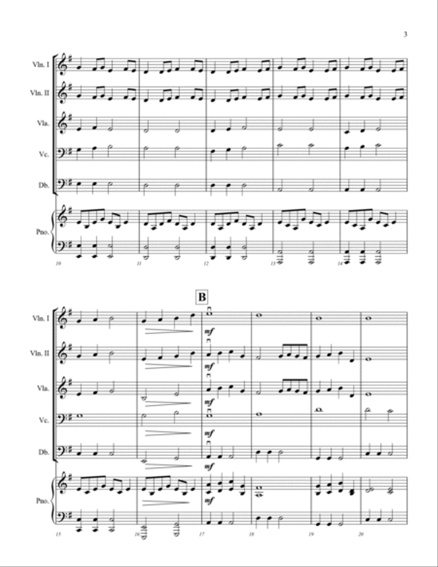Sir Galahad and the Holy Grail String Orchestra scores gallery preview page 3