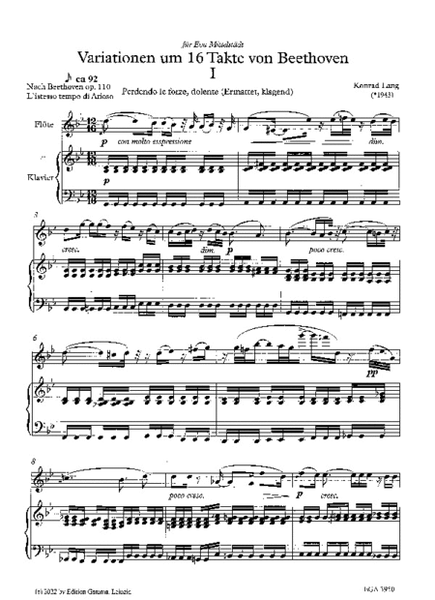 Variationen um 16 Takte von Beethoven