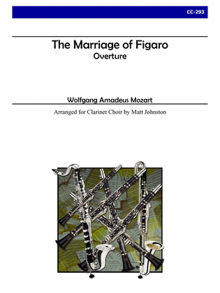 Book cover for The Marriage of Figaro Overture for Clarinet Choir