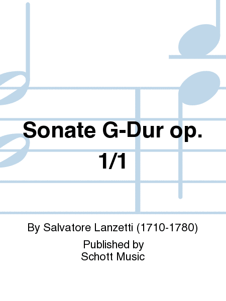 Sonata G Major op. 1/1