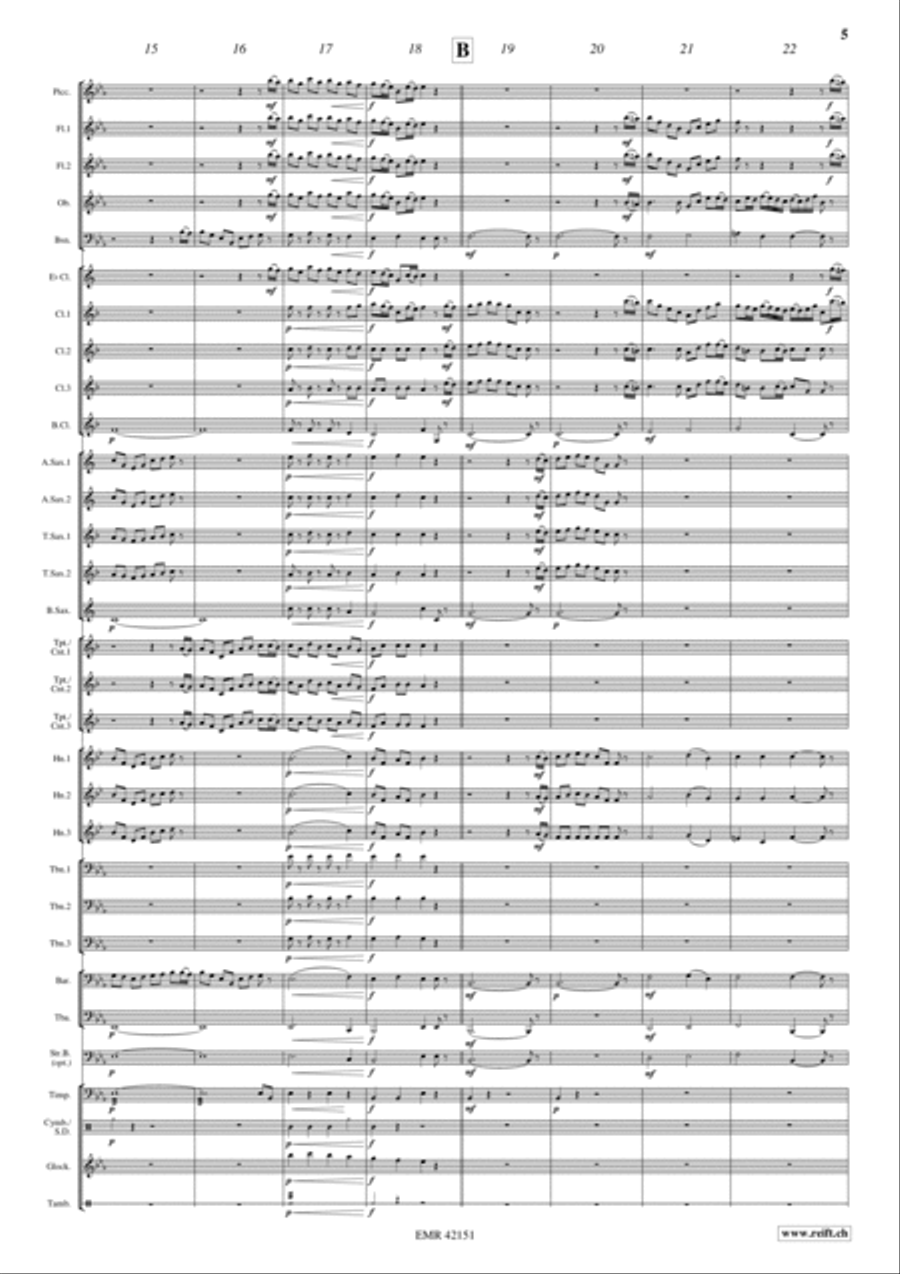 Toccata Toccata Concert Band scores gallery preview page 5