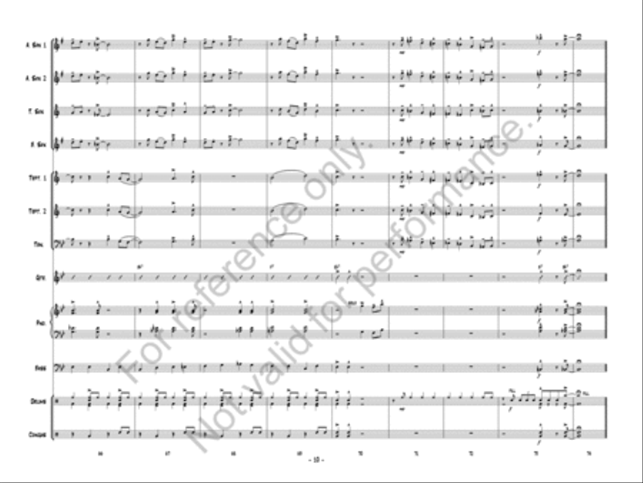 A Blues To Blow On Jazz Ensemble scores gallery preview page 11