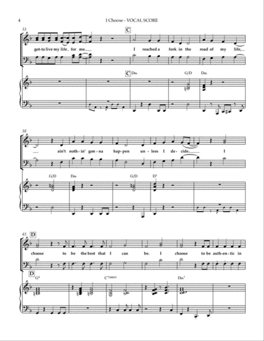 I Choose 4-Part scores gallery preview page 4