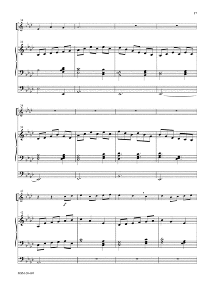 Let All Things Now Living Trumpet scores gallery preview page 4