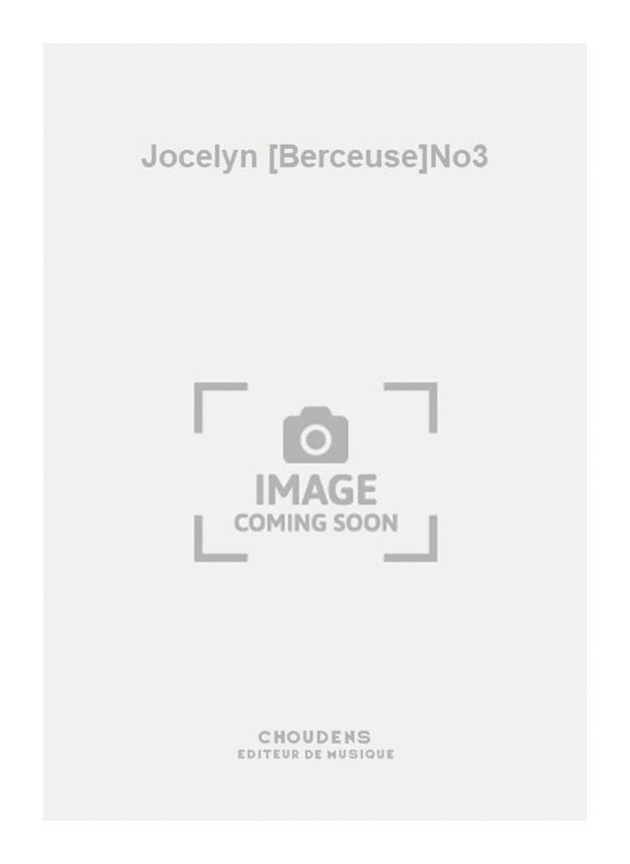 Jocelyn [Berceuse]No3 Tenor Voice scores gallery preview page 1