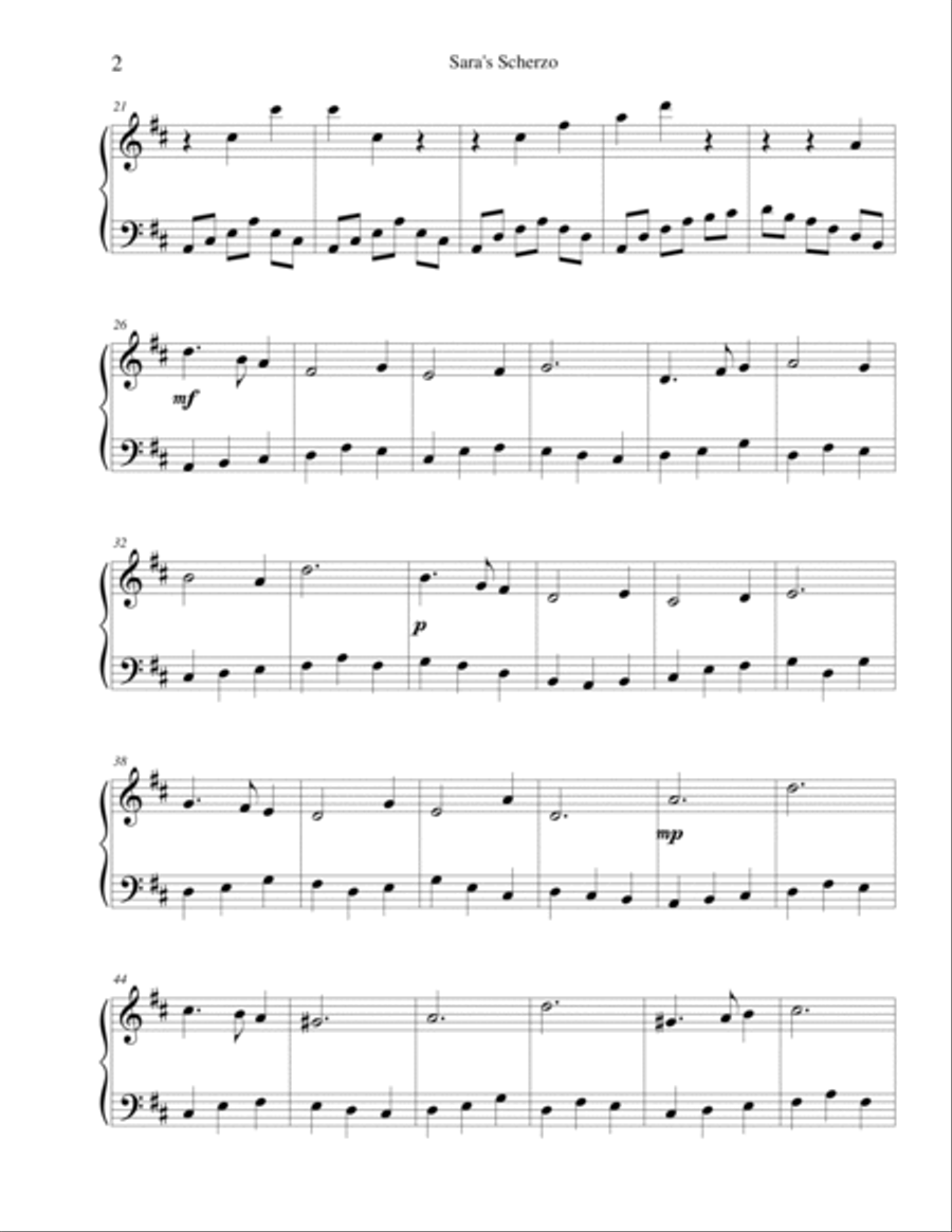 Sara's Scherzo Sara's Scherzo Piano Method scores gallery preview page 2