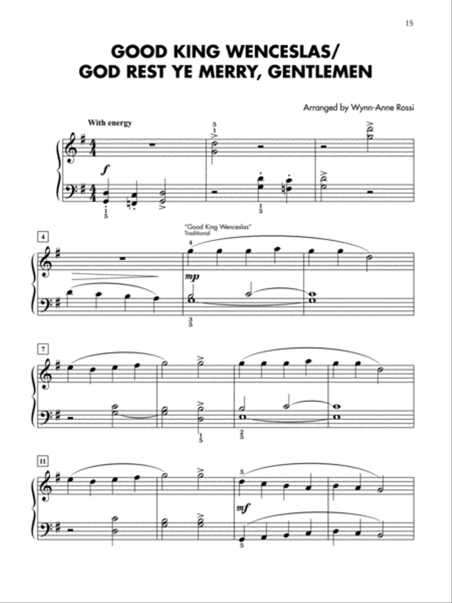 Christmas Medleys for Students, 1-3 (Value Pack) Piano Method scores gallery preview page 4
