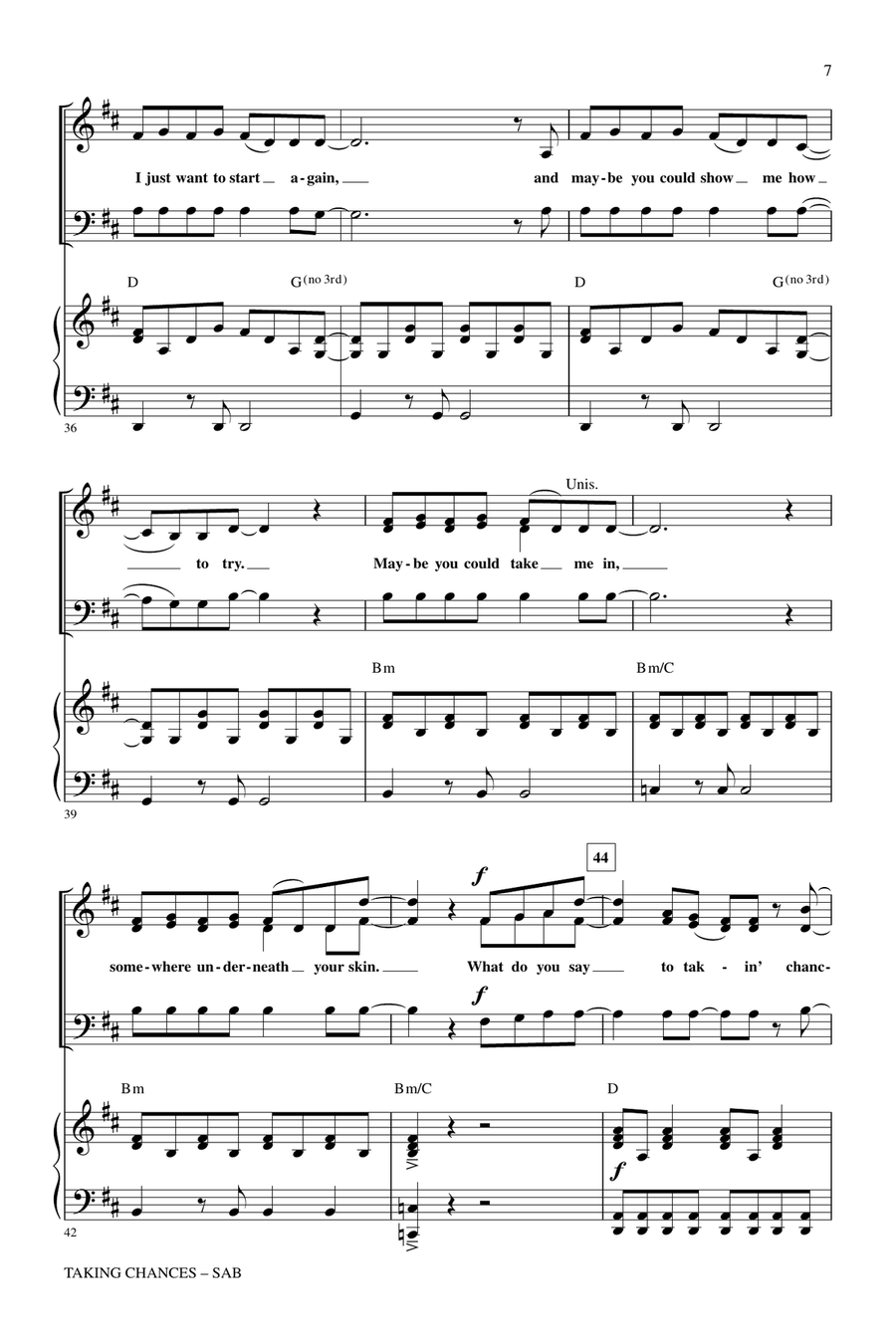Taking Chances 3-Part scores gallery preview page 5