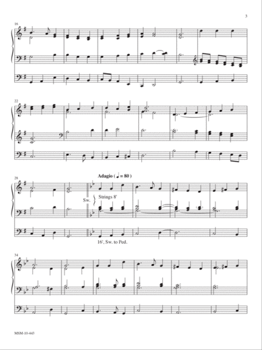 Praise to the Lord the Almighty Organ scores gallery preview page 3