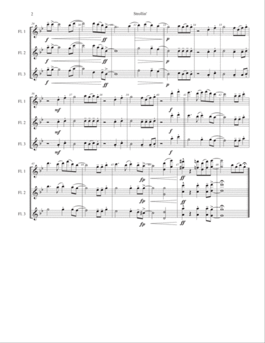 Strollin' Small Ensemble scores gallery preview page 6