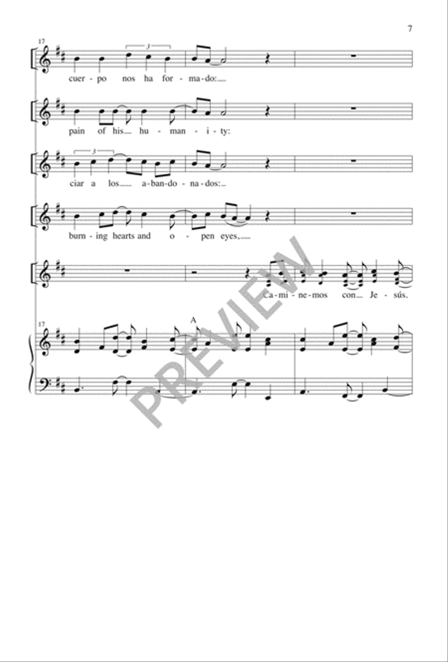 Caminemos con Jesús 3-Part scores gallery preview page 7