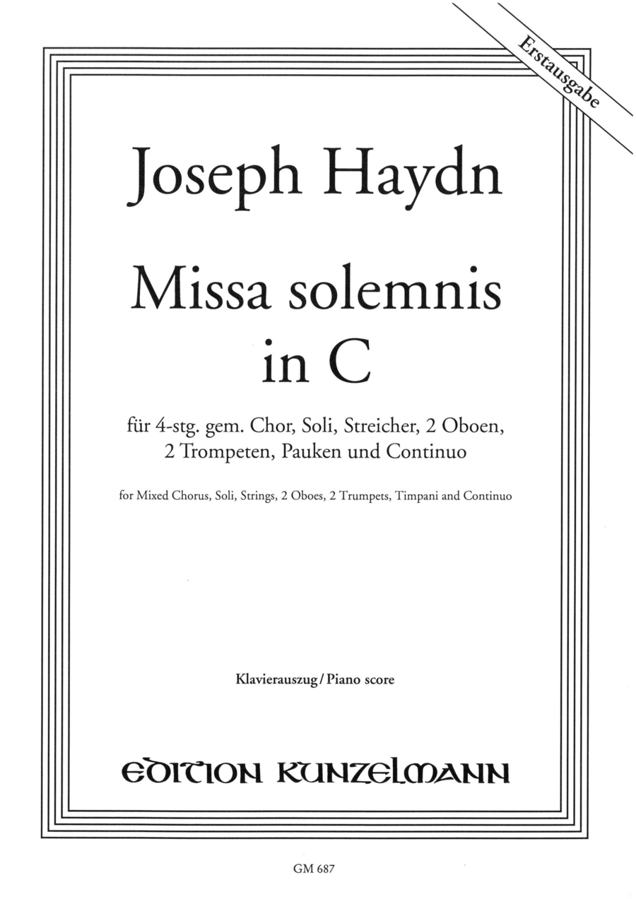 Missa solemnis in C Mixed Choir scores gallery preview page 1