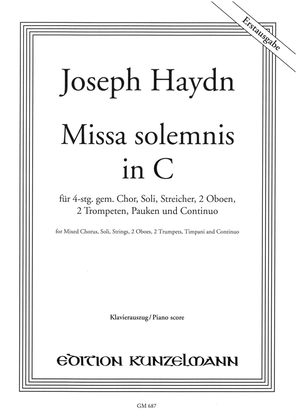 Book cover for Missa solemnis in C