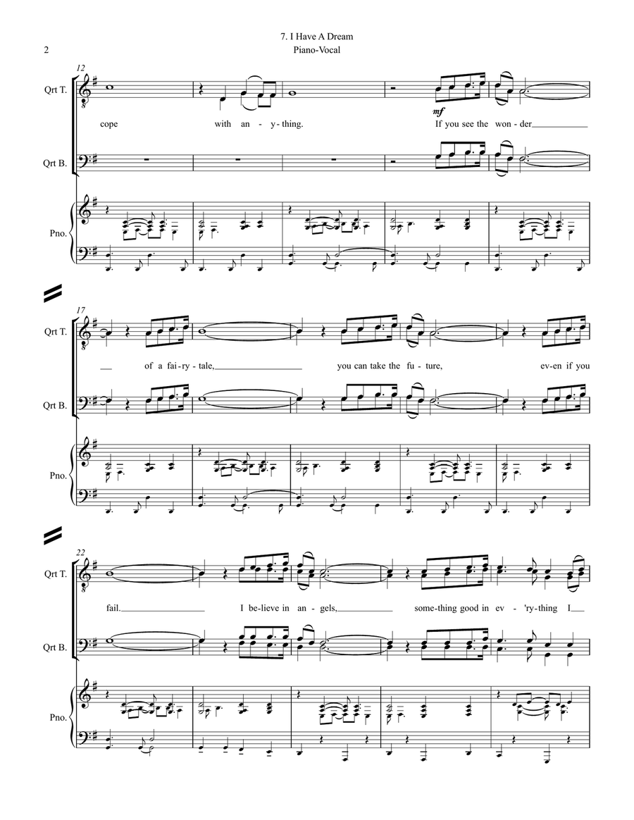 I Have A Dream TTBB scores gallery preview page 2