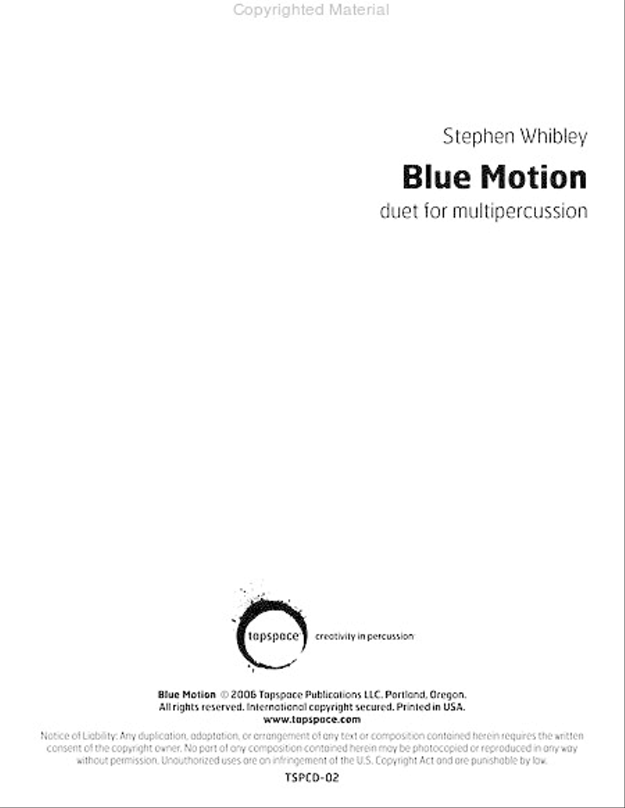 Blue Motion Double Bass scores gallery preview page 2