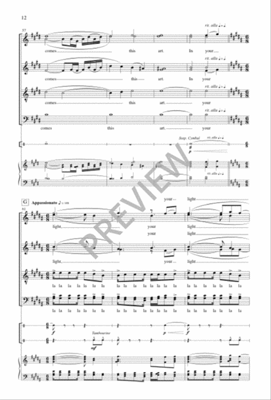 In Your Light Divisi scores gallery preview page 12