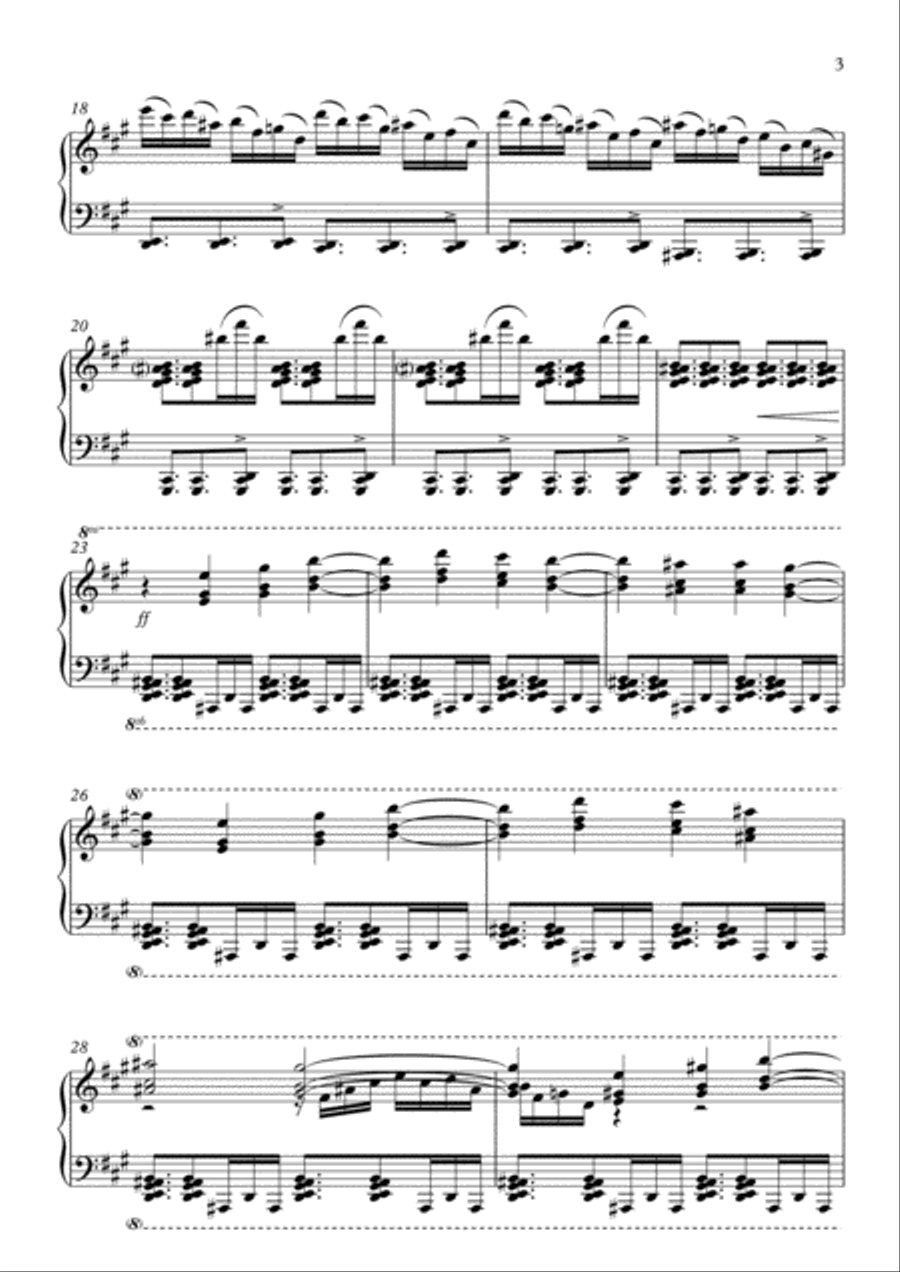 Estudo armorial n° 2, op.10 - for piano solo Piano Solo scores gallery preview page 3