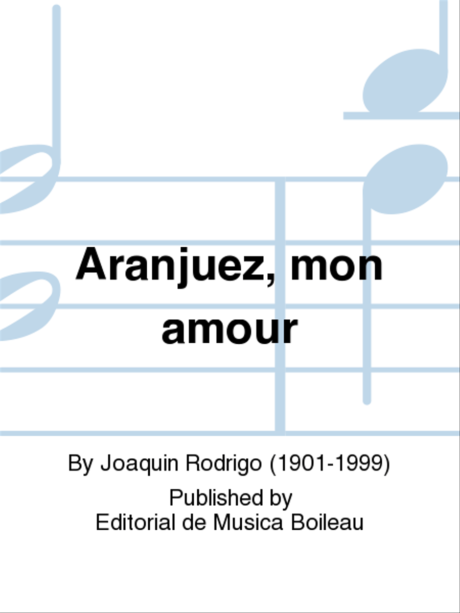 Aranjuez, mon amour Voice Solo scores gallery preview page 1