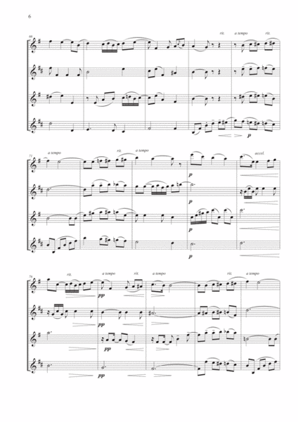 Crisantemi for Saxophone Quartet image number null