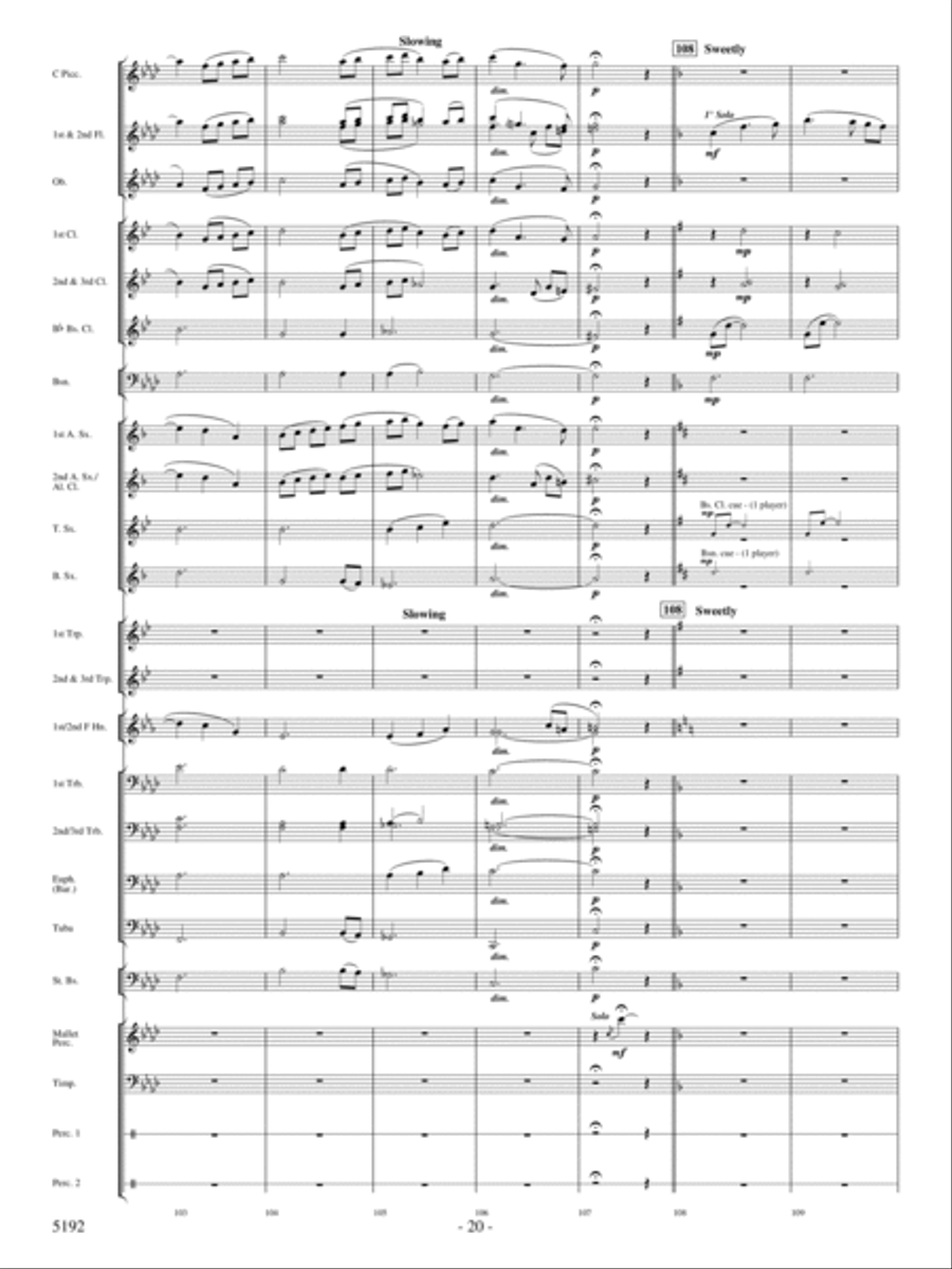 Main Street Celebration Concert Band scores gallery preview page 19