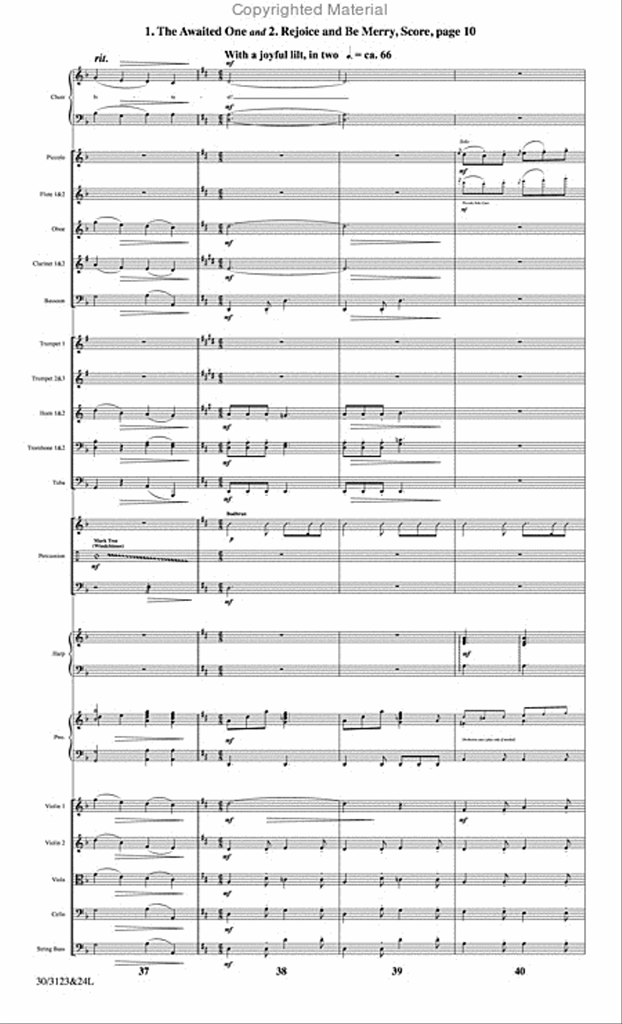 The Christmas Story - Set of Parts Choir scores gallery preview page 11