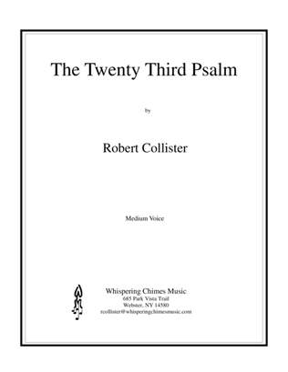 Book cover for The Twenty Third Psalm (medium voice)