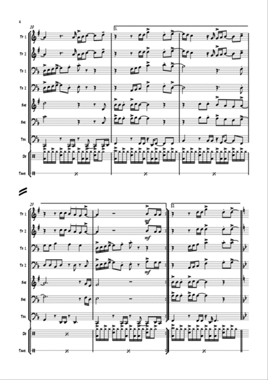 It Must Have Been Love Euphonium scores gallery preview page 5