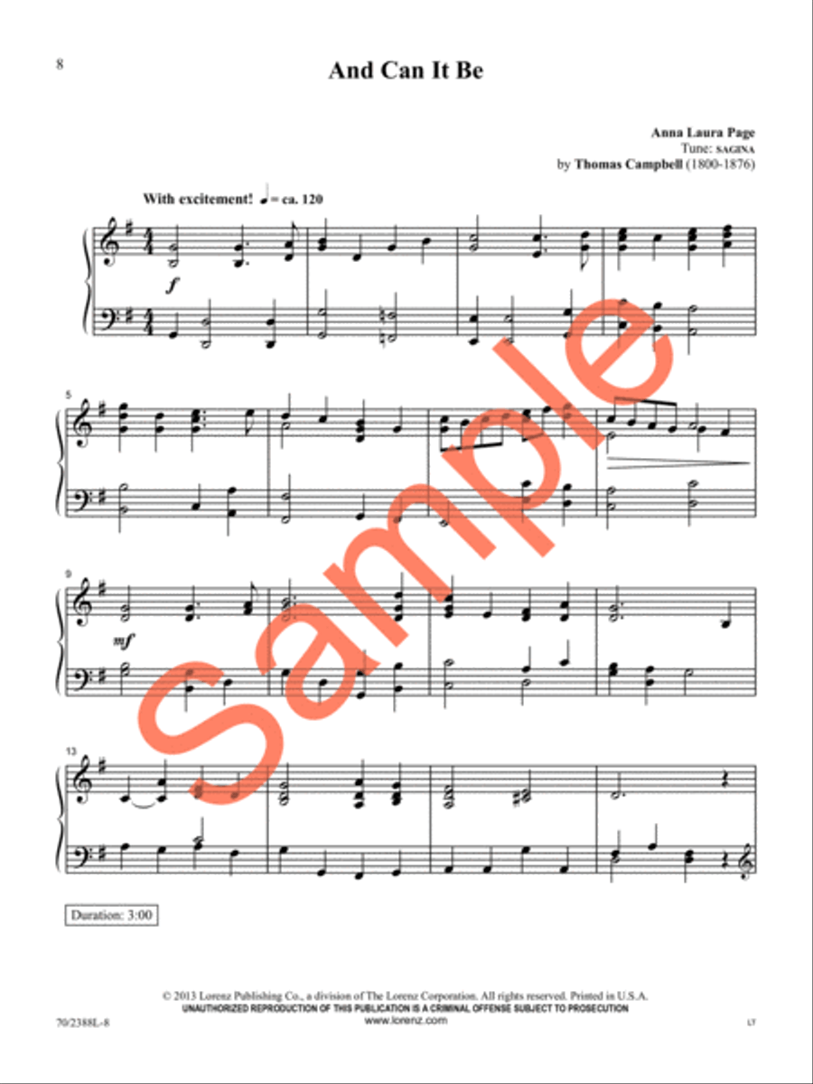 O God, Beyond All Praising Piano Solo scores gallery preview page 8