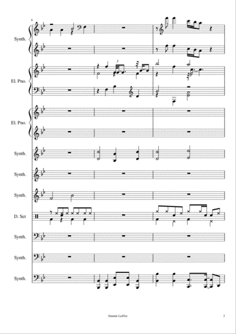 Joyous Synthesizer Small Ensemble scores gallery preview page 3