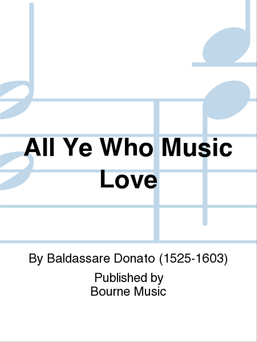 All Ye Who Music Love 4-Part scores gallery preview page 1