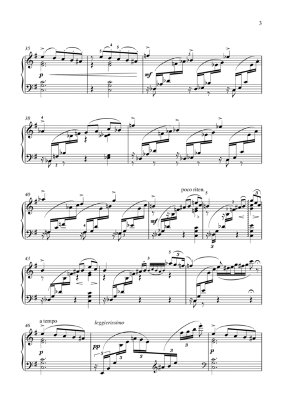 Tchaikovsky-January(By the Hearth)(Piano) Piano Solo scores gallery preview page 4
