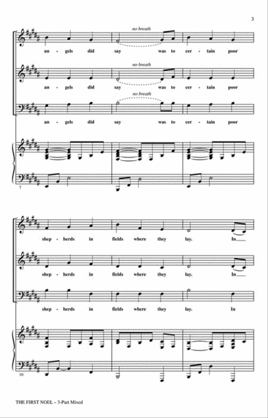 The First Noel Choir scores gallery preview page 3
