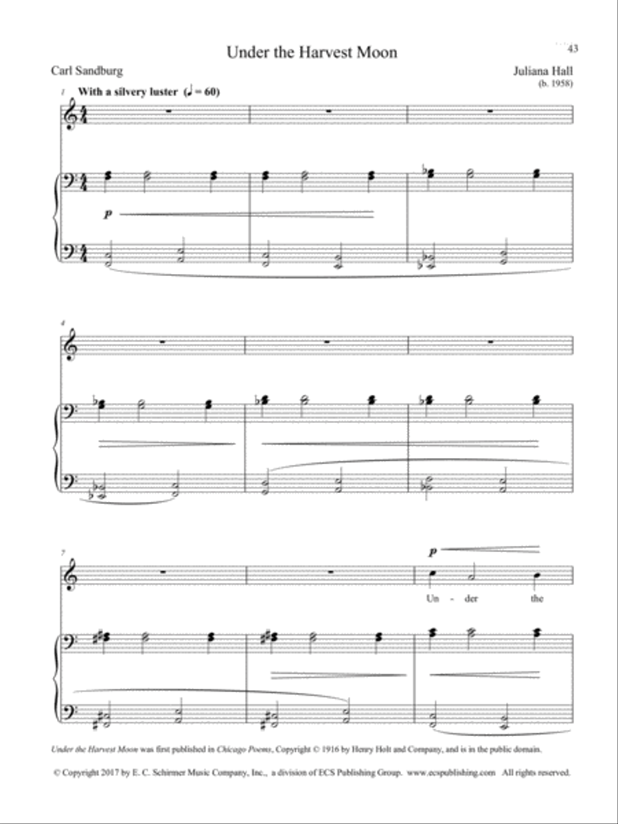 When the South Wind Sings: Under the Harvest Moon Soprano Voice scores gallery preview page 2