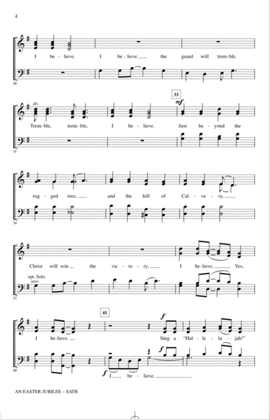 An Easter Jubilee 4-Part scores gallery preview page 3