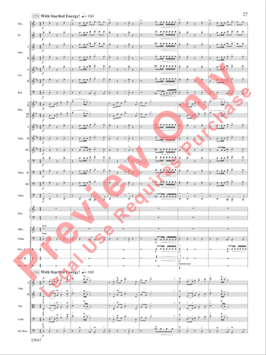 The Winds of Poseidon Full Orchestra scores gallery preview page 28